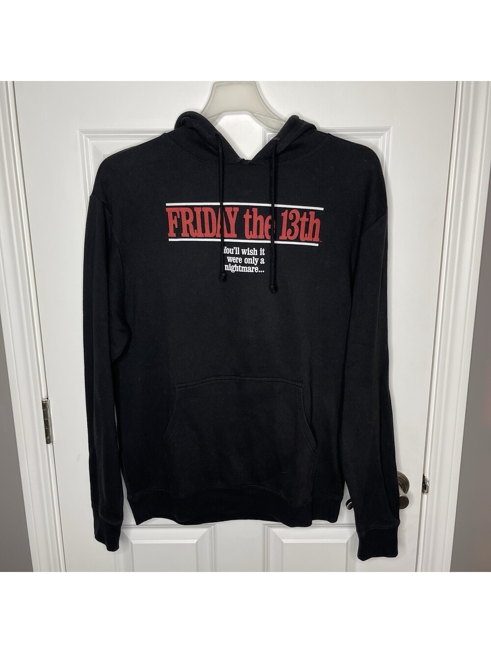 Friday The 13th Jason Vorhees Hoodie Unisex Large Front & Back Detail